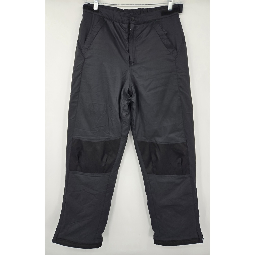 LL Bean Cold Buster Snow Pants Youth Kids Size 18 Black Padded Nylon 289101
